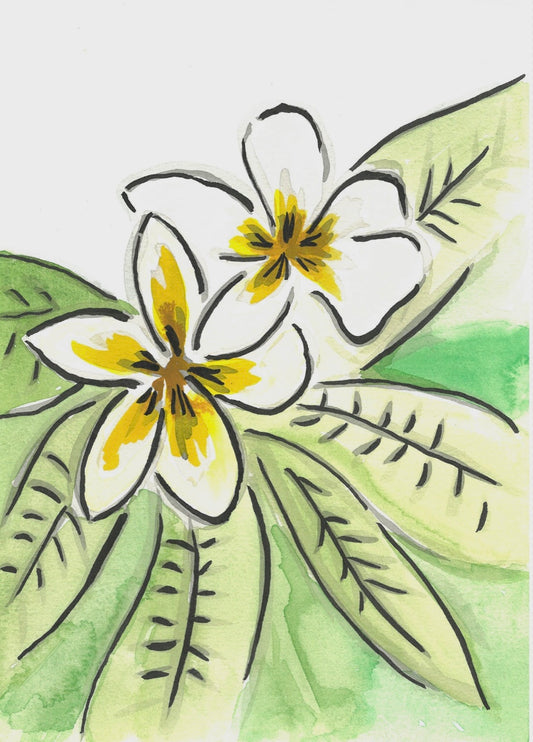Frangipani- Original Artwork