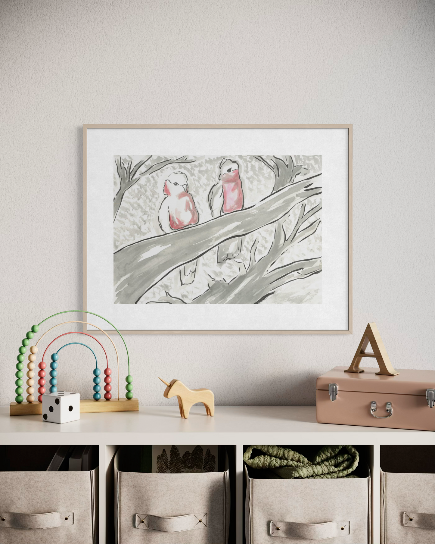 Two Galahs- Original Artwork