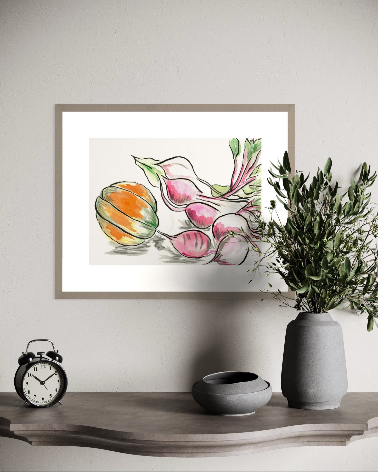Beetroot and Pumpkin- Original Artwork