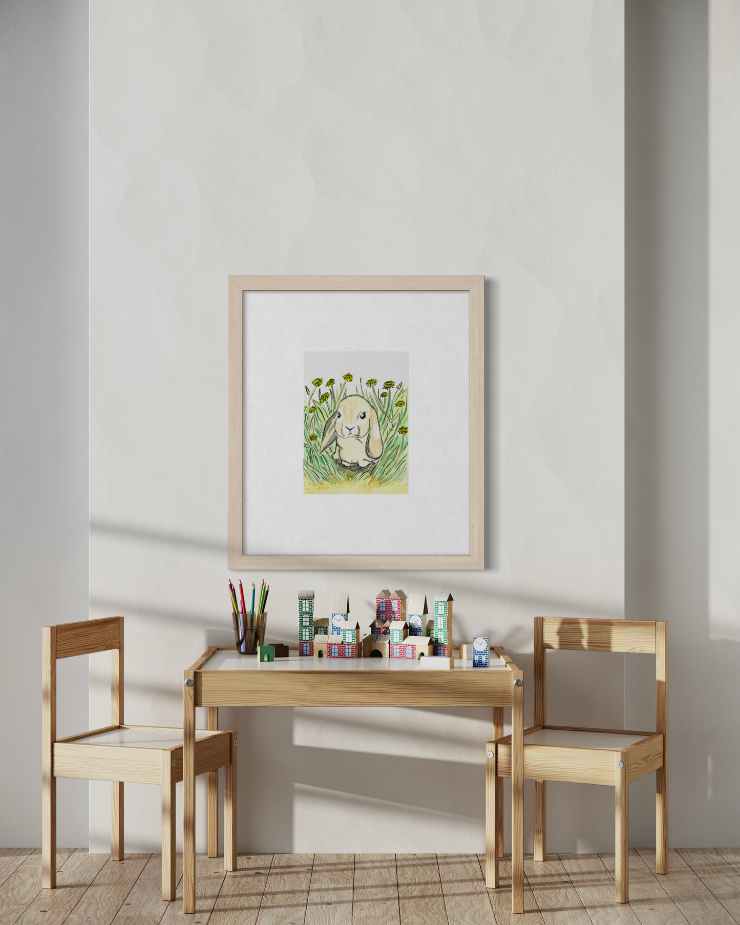 Mini Lop Earred Rabbit- Original Artwork