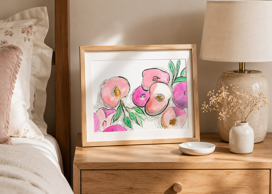 Red Plums- Premium Matte Paper Print