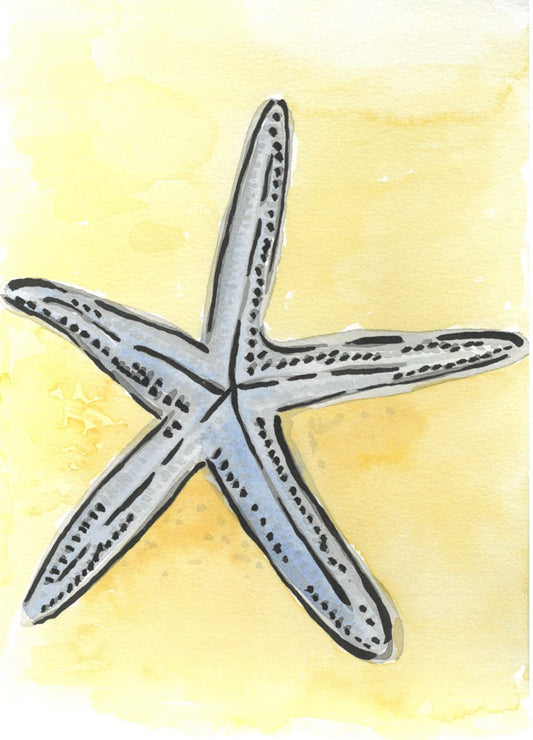 Blue starfish- Original Artwork