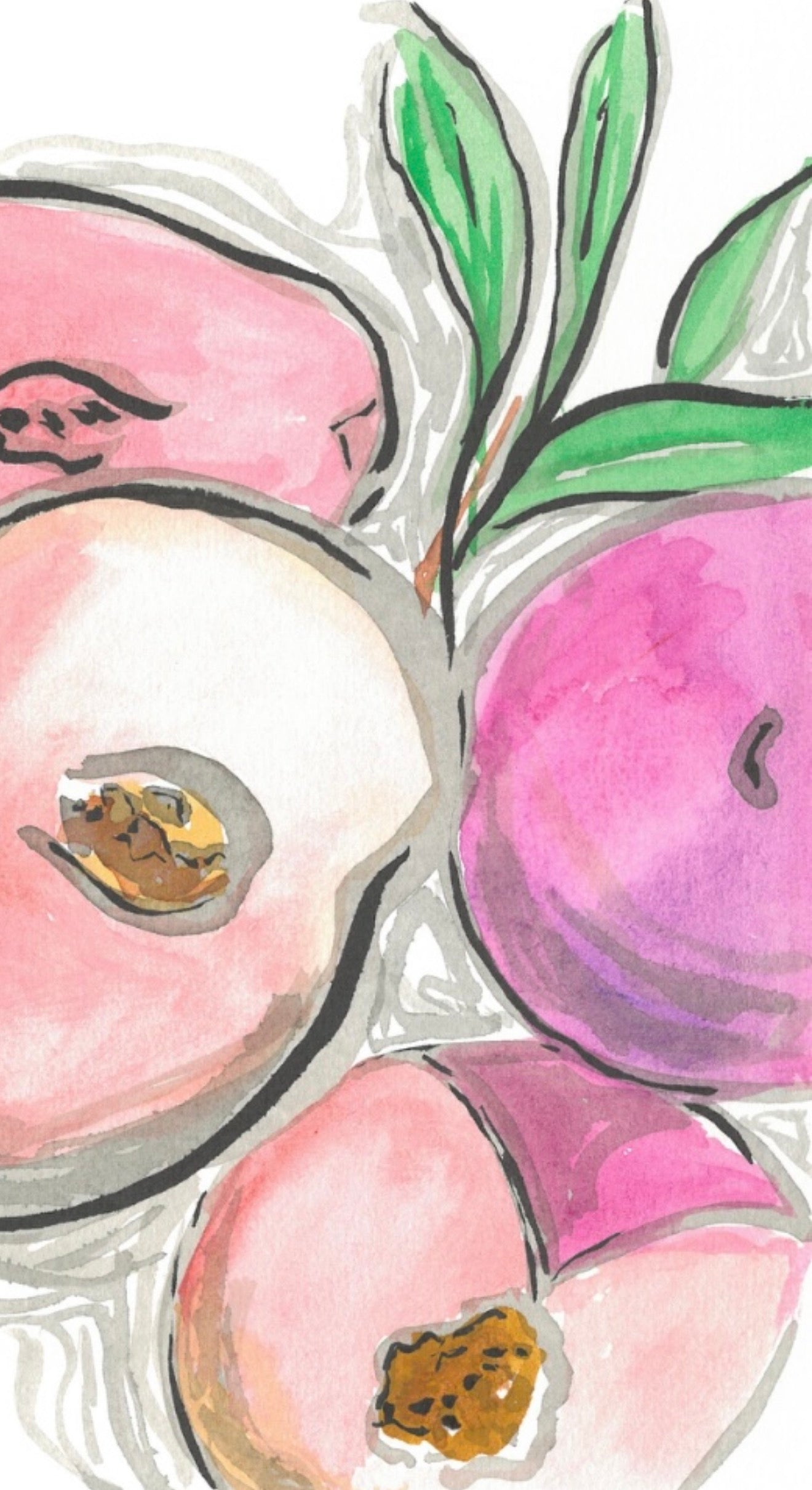 Red Plums- Original Artwork