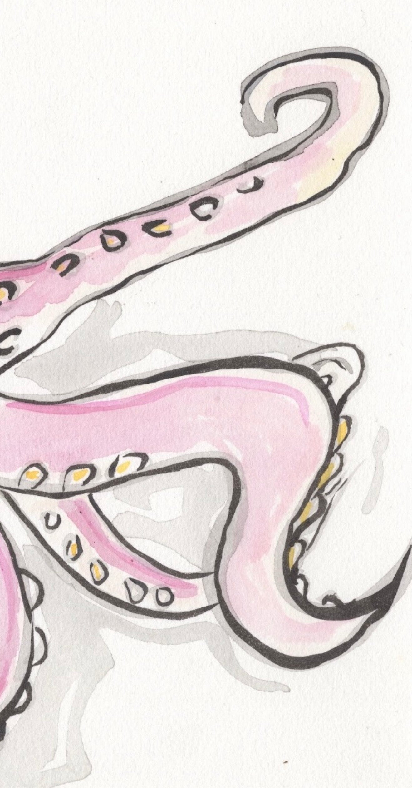Pink Octopus- Original Artwork