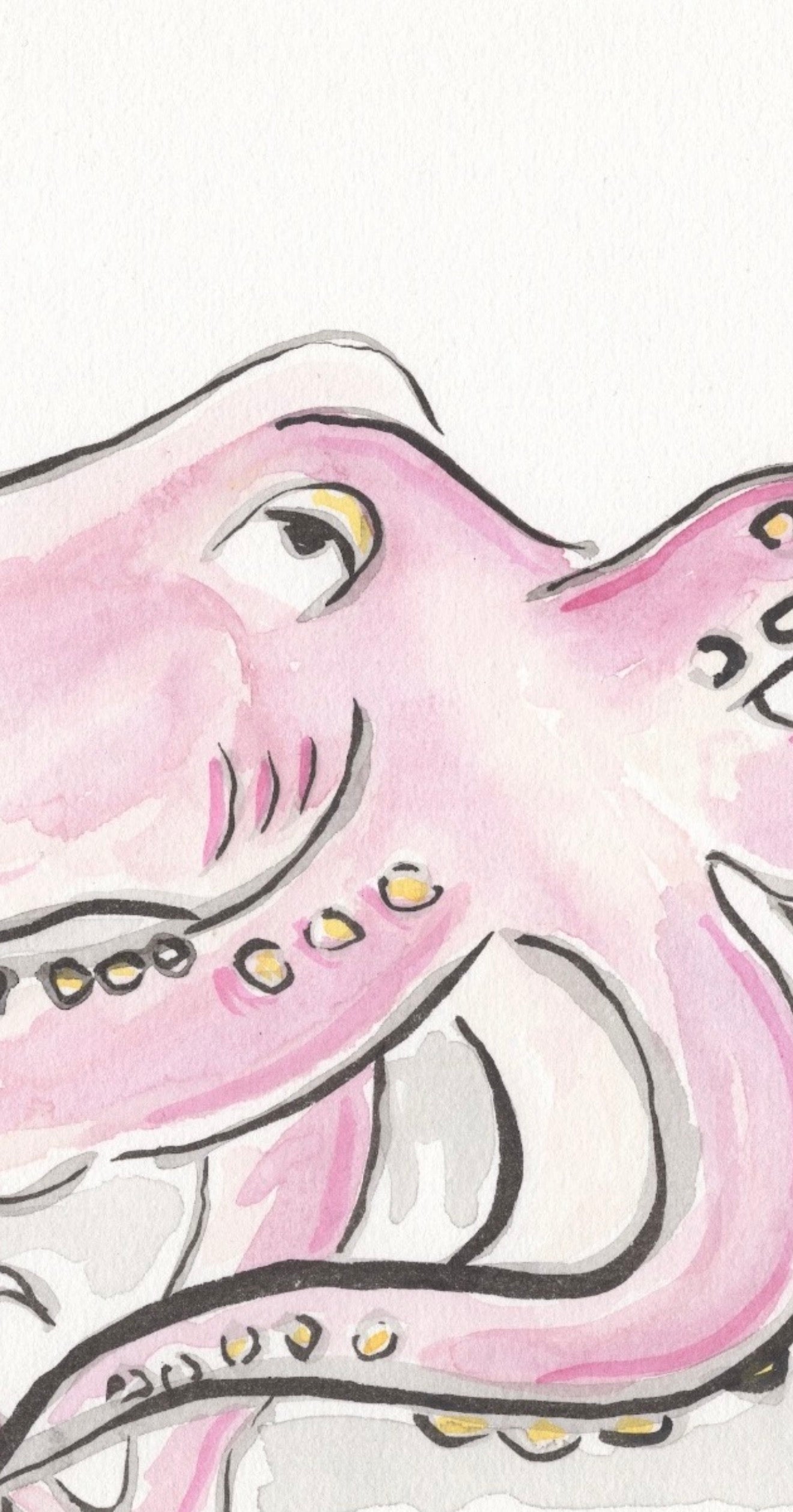 Pink Octopus- Original Artwork