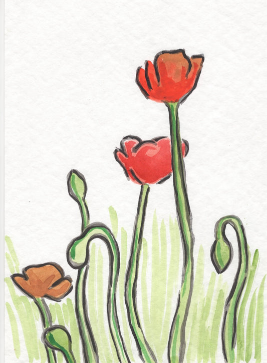 Poppies II- Original Artwork