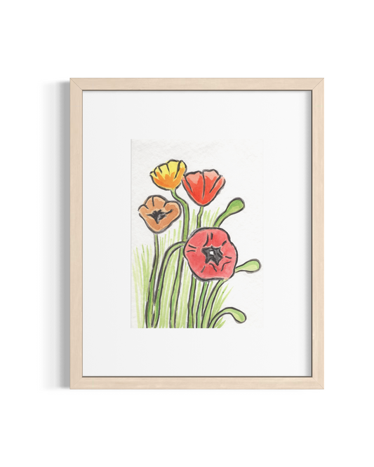 Poppies III- Original Artwork