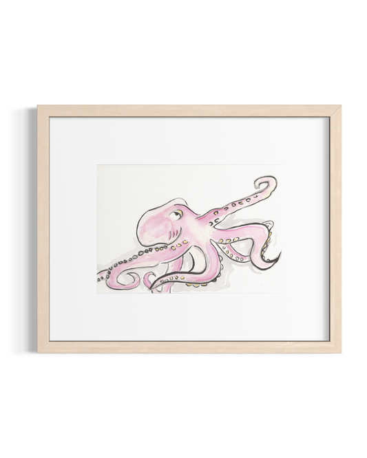 Pink Octopus- Original Artwork