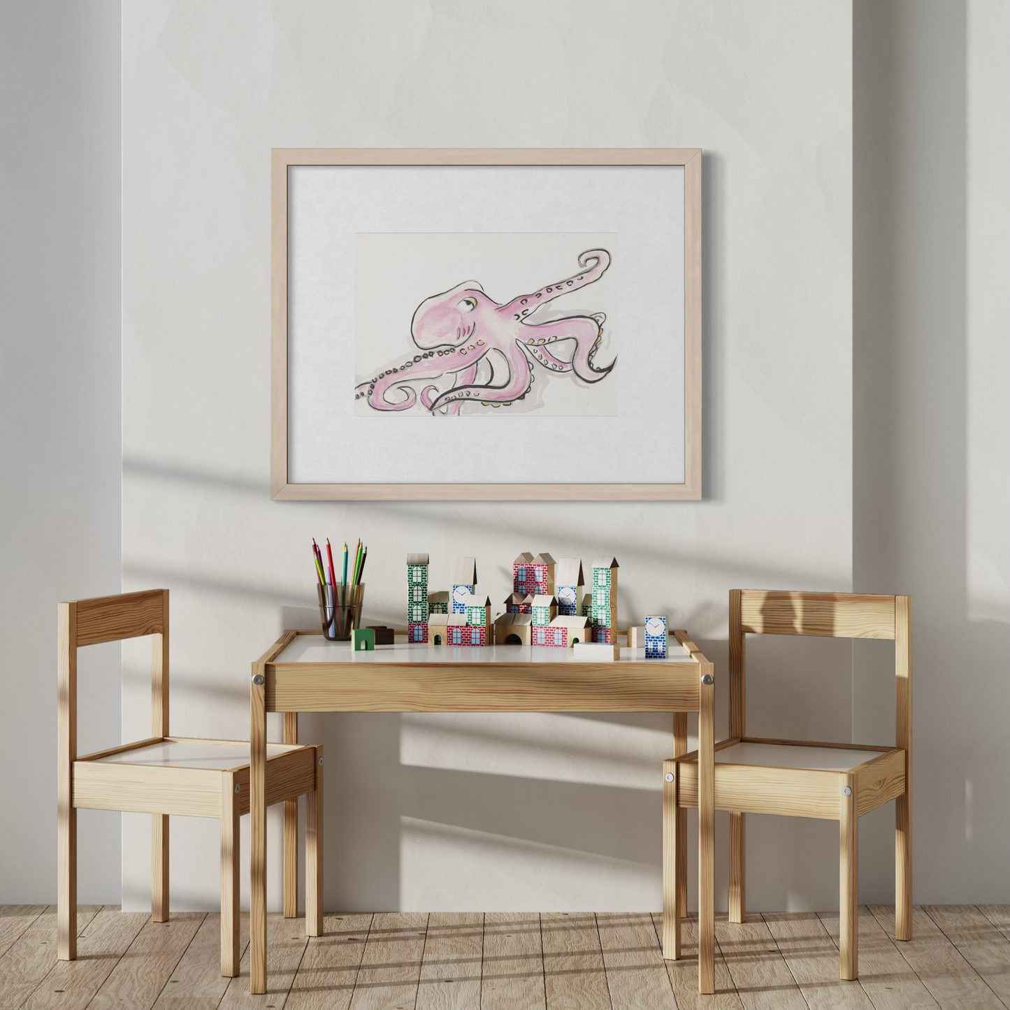 Pink Octopus- Original Artwork