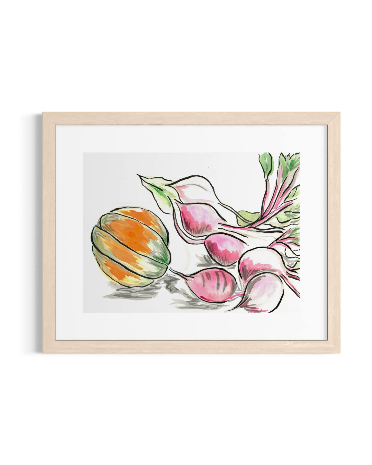 Beetroot and Pumpkin- Original Artwork