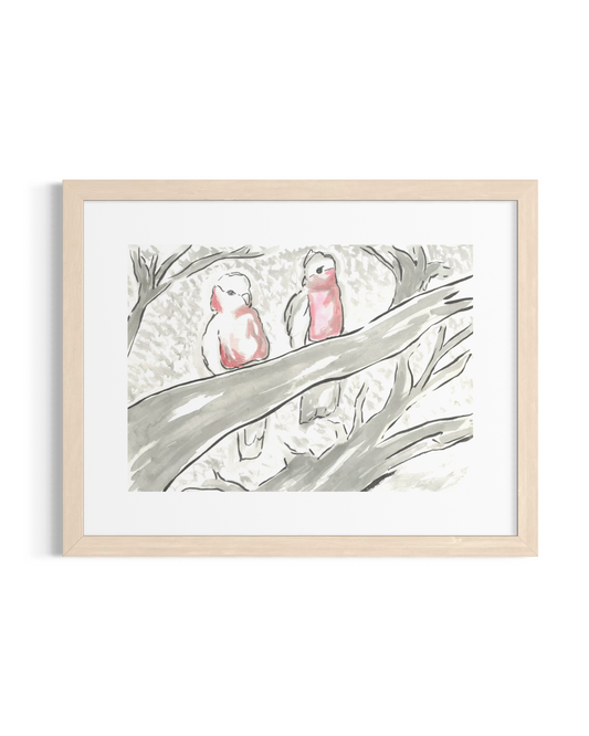 Two Galahs- Original Artwork