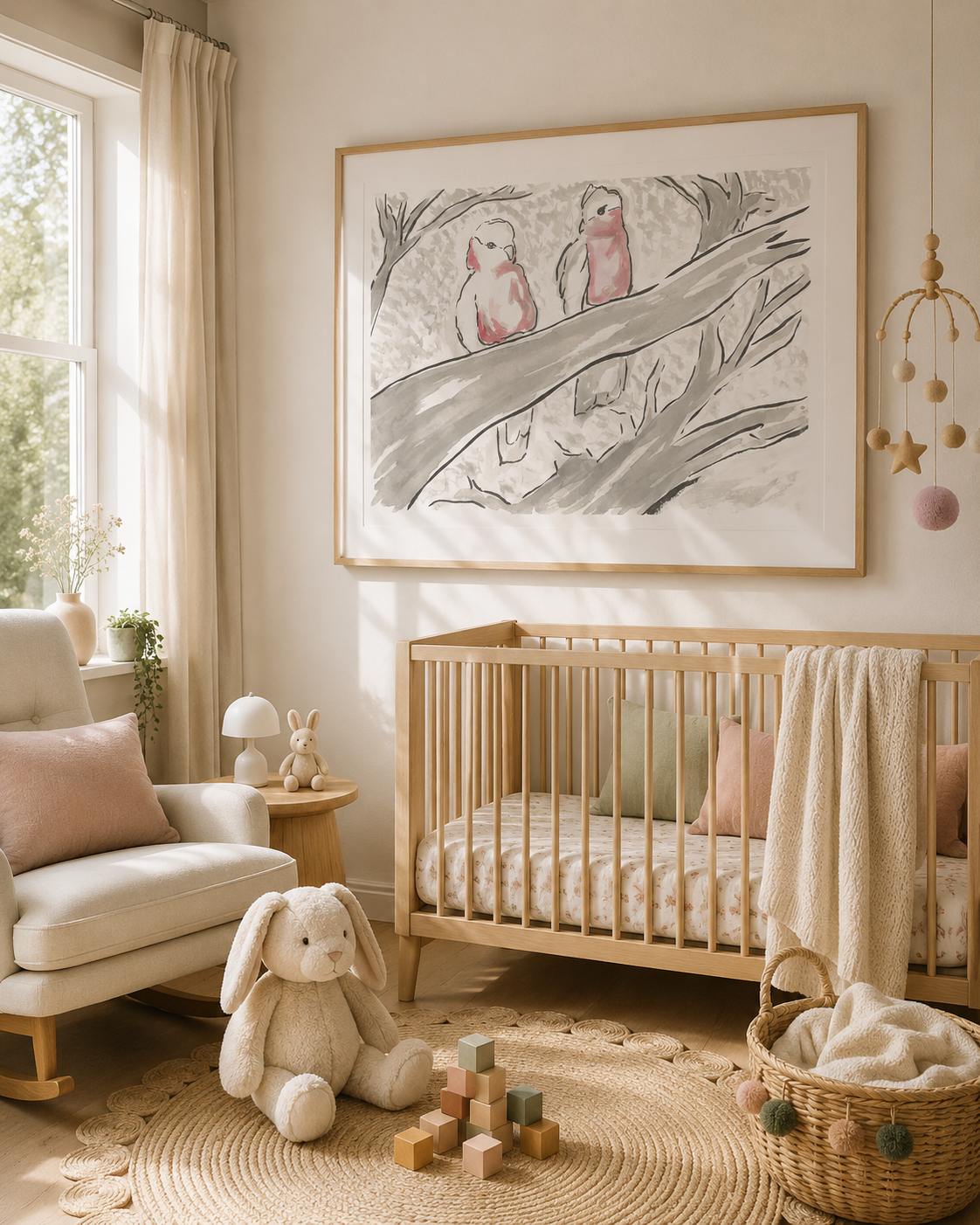 Two Galahs – Premium Matte Paper Print