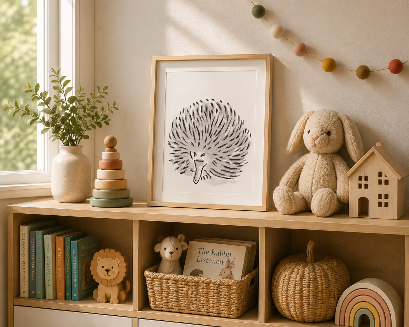 Echidna Ink and Watercolour - Premium Matte Paper Print