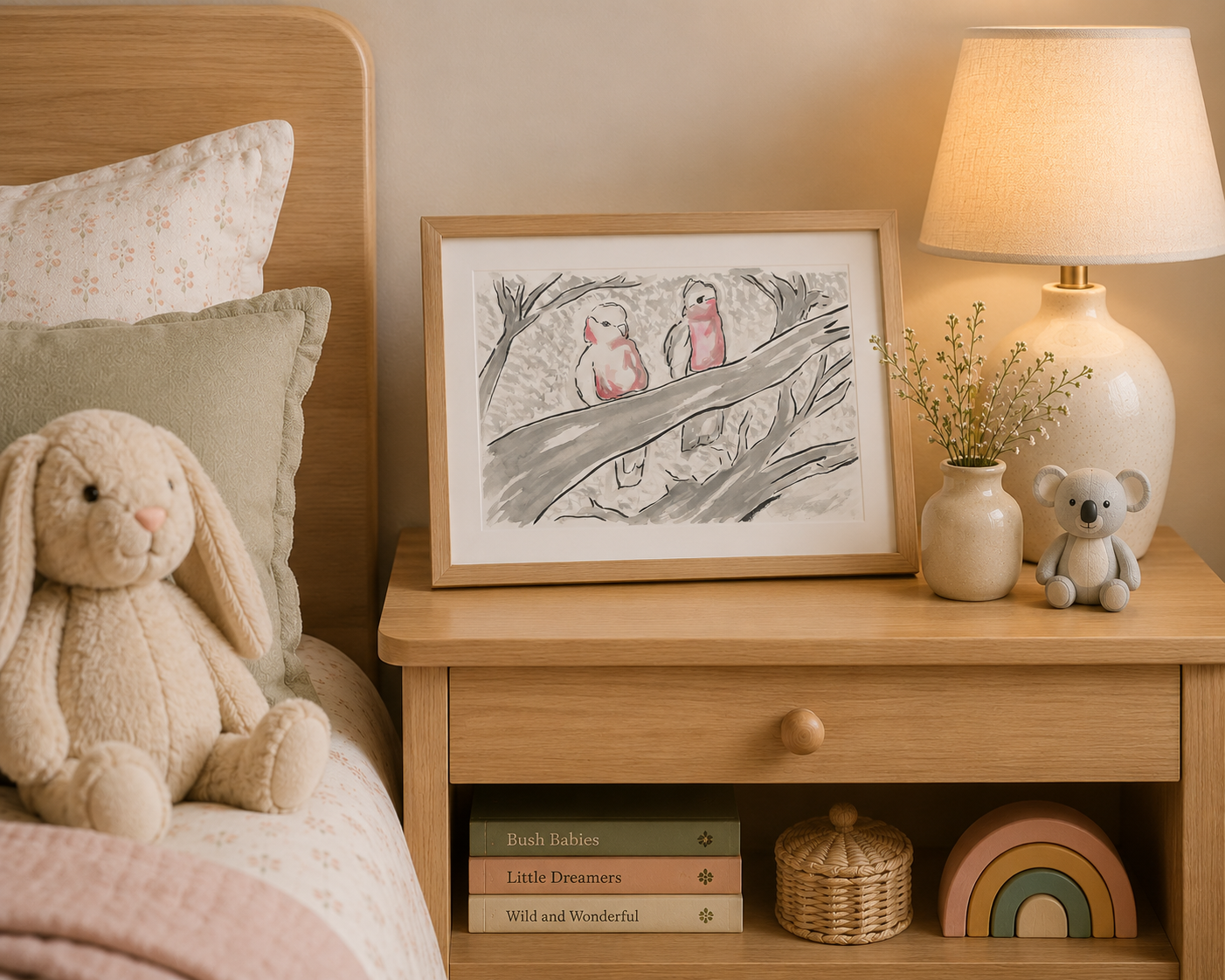Two Galahs – Premium Matte Paper Print