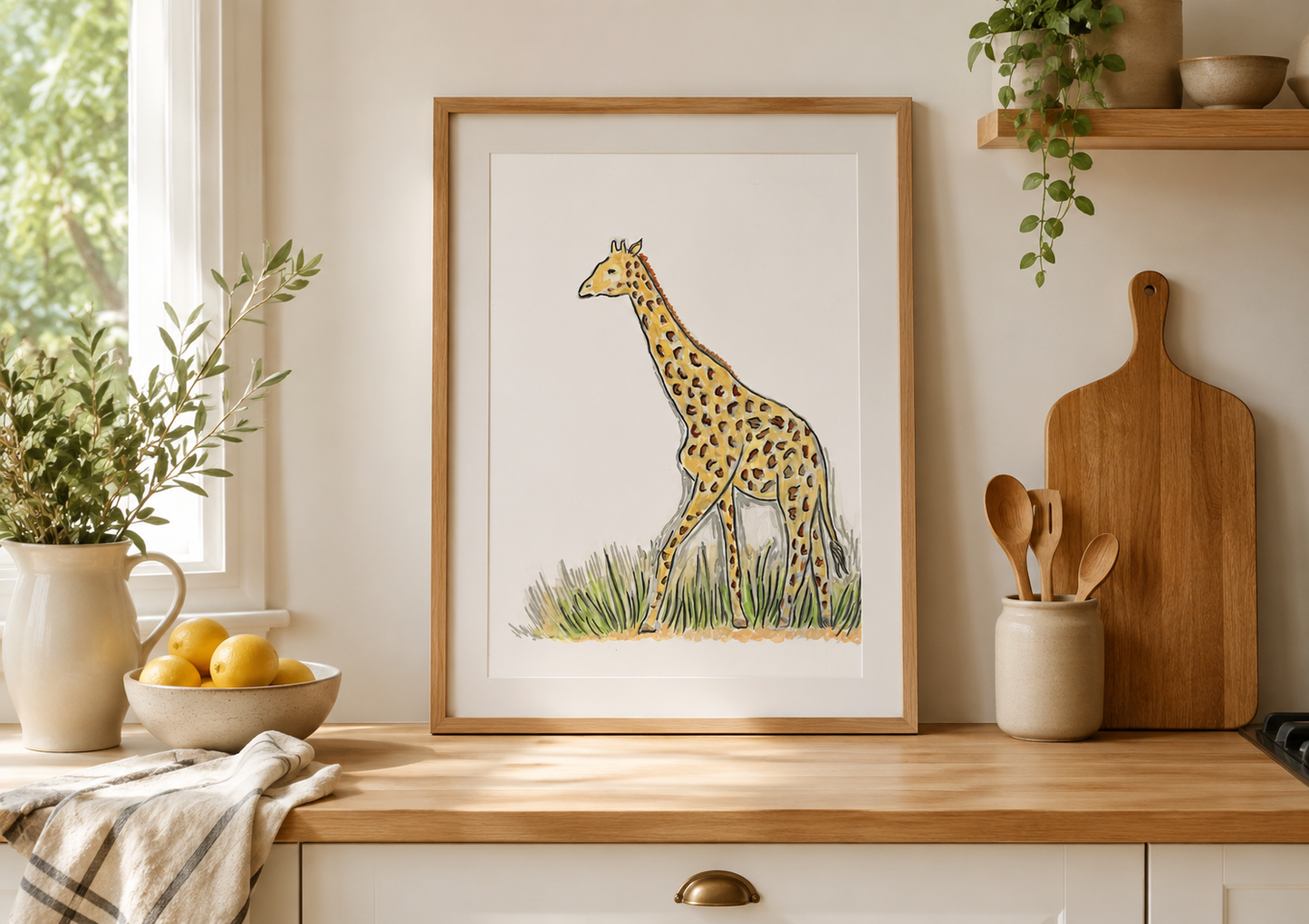 African Giraffe- Original Artwork