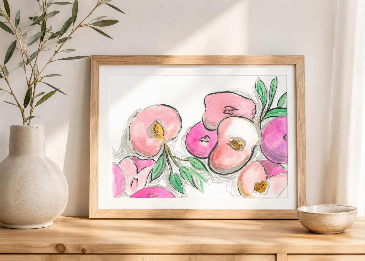 Red Plums- Original Artwork