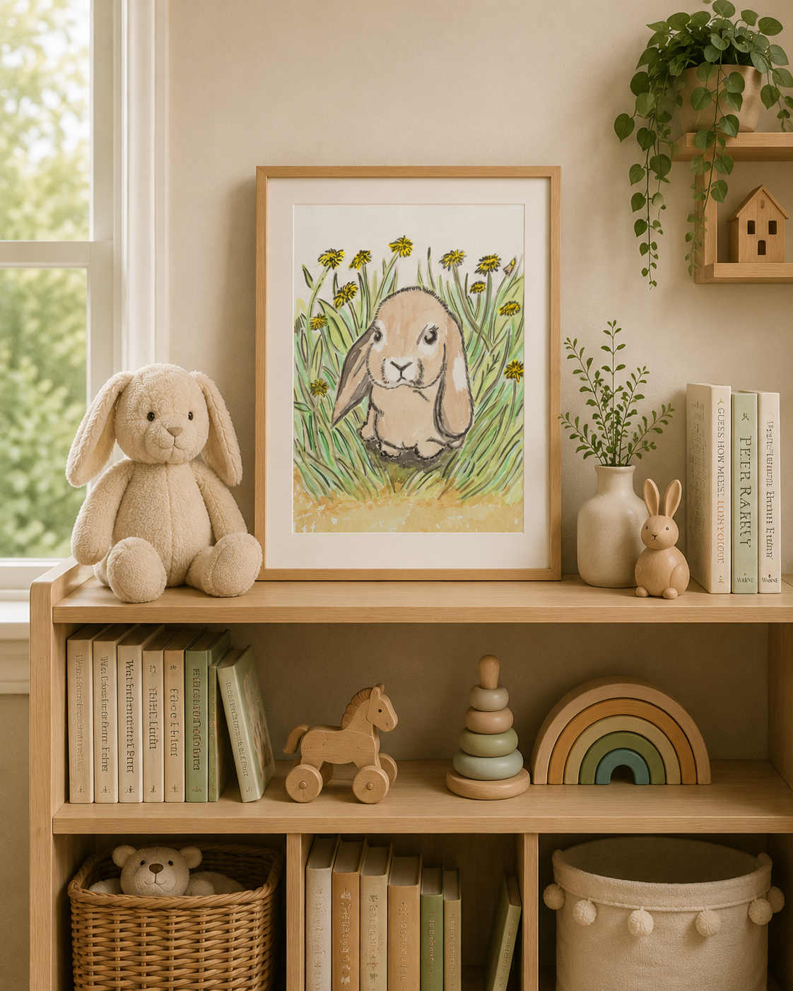 Mini Lop Earred Rabbit- Original Artwork
