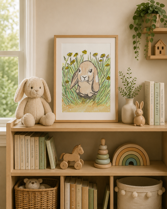 Mini Lop Earred Rabbit- Original Artwork