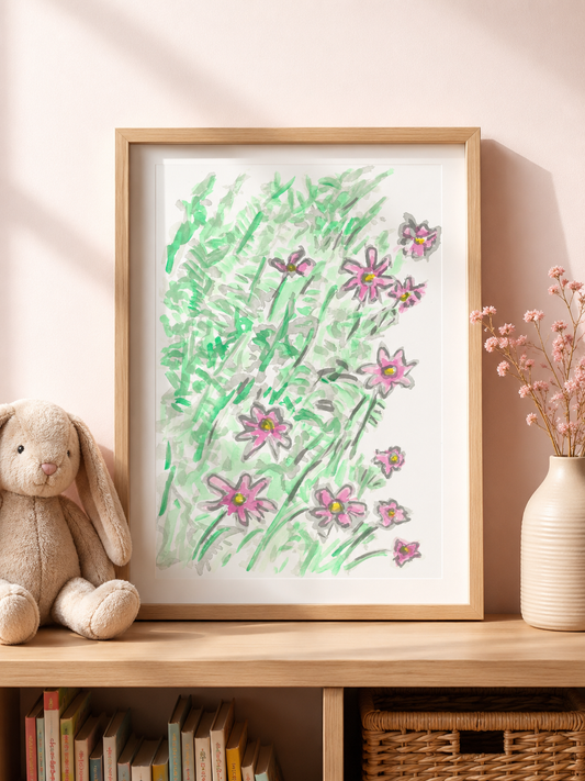 Trailing Perennial Watercolor - Premium Matte Paper Print